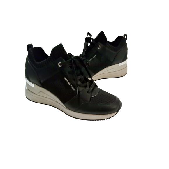 Michael Kors Women's Knit Lace-Up Trainer Sneakers Size 10 - Picture 1 of 11